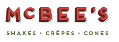 McBee's Shakes Crepes & Cones Logo